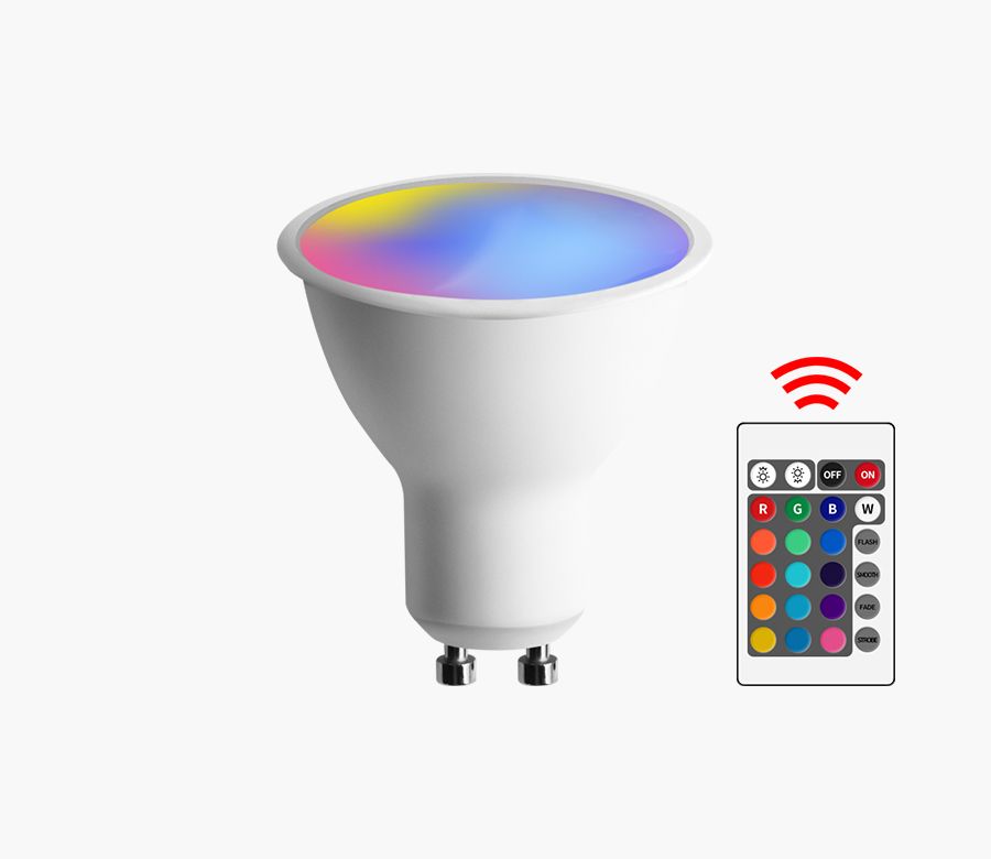 LED RGB灯泡Light GU10 MR16 6W