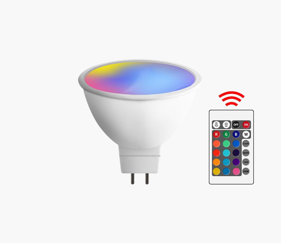 LED RGB灯泡Light GU10 MR16 6W